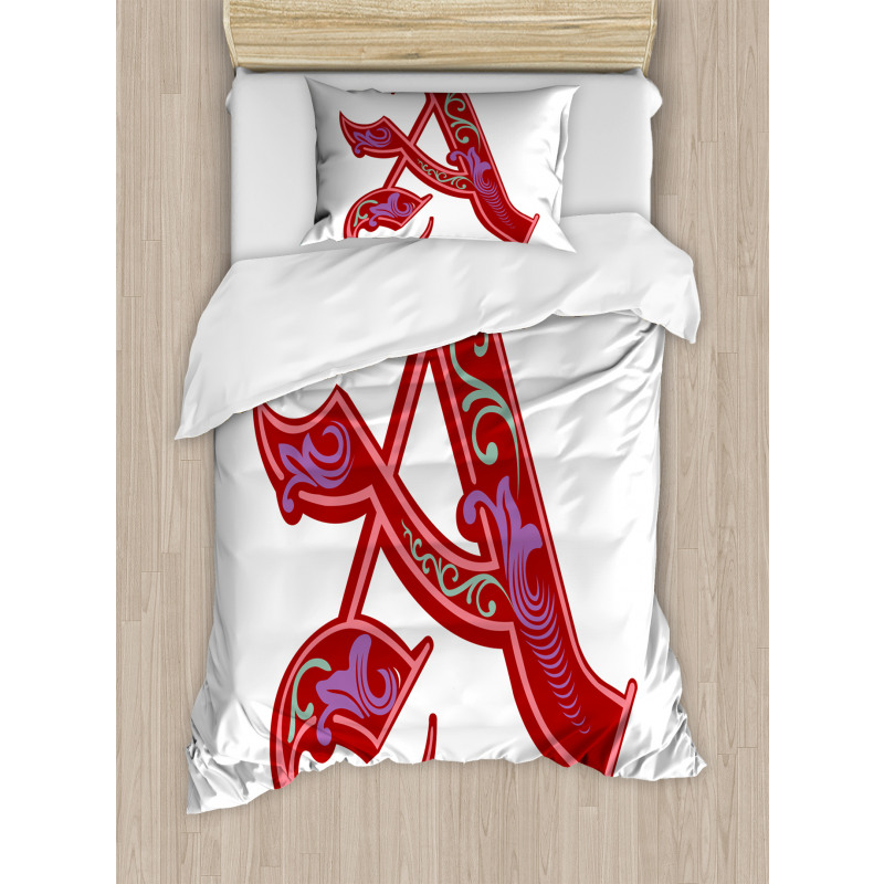 Classic Ornate Initial Duvet Cover Set