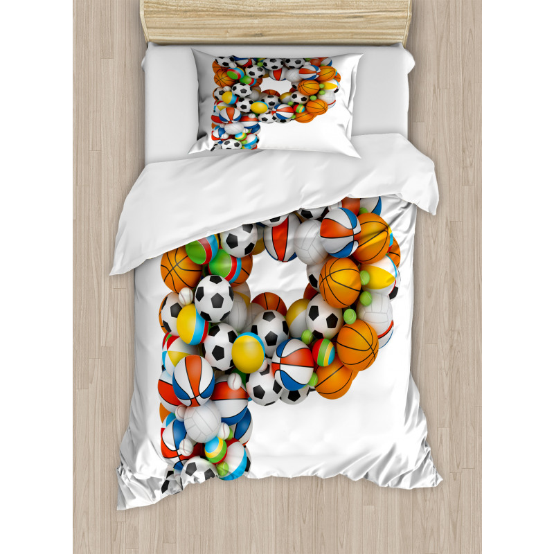 Game Sports Typography Duvet Cover Set