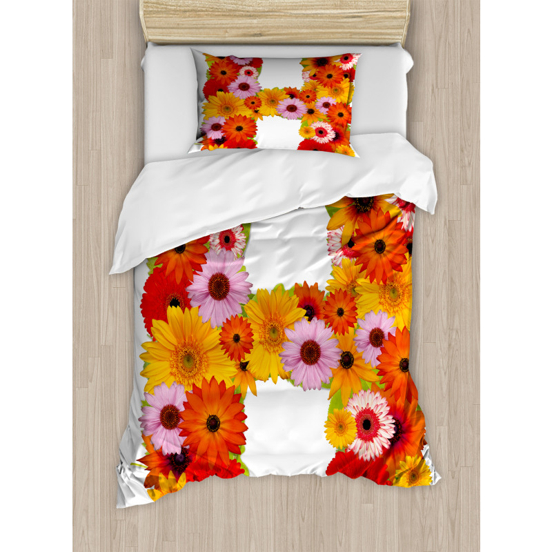 Summer Vibes Letter Duvet Cover Set