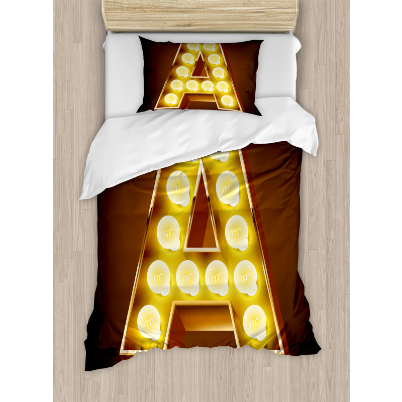 First Letter ABC Design Duvet Cover Set