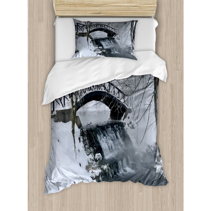 Wooden Bridge Cold River Duvet Cover Set