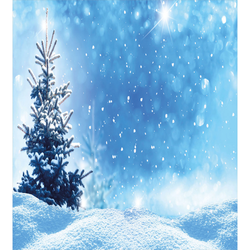 Frozen Pine Snowflakes Duvet Cover Set