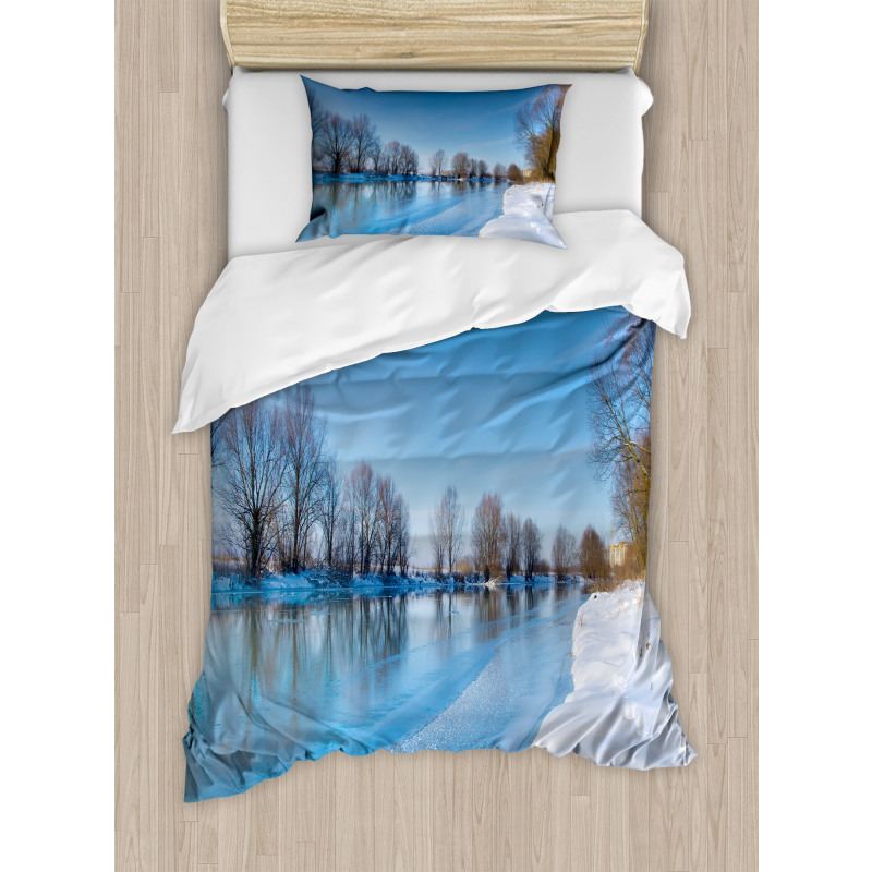 Freezing Weather Sky Duvet Cover Set