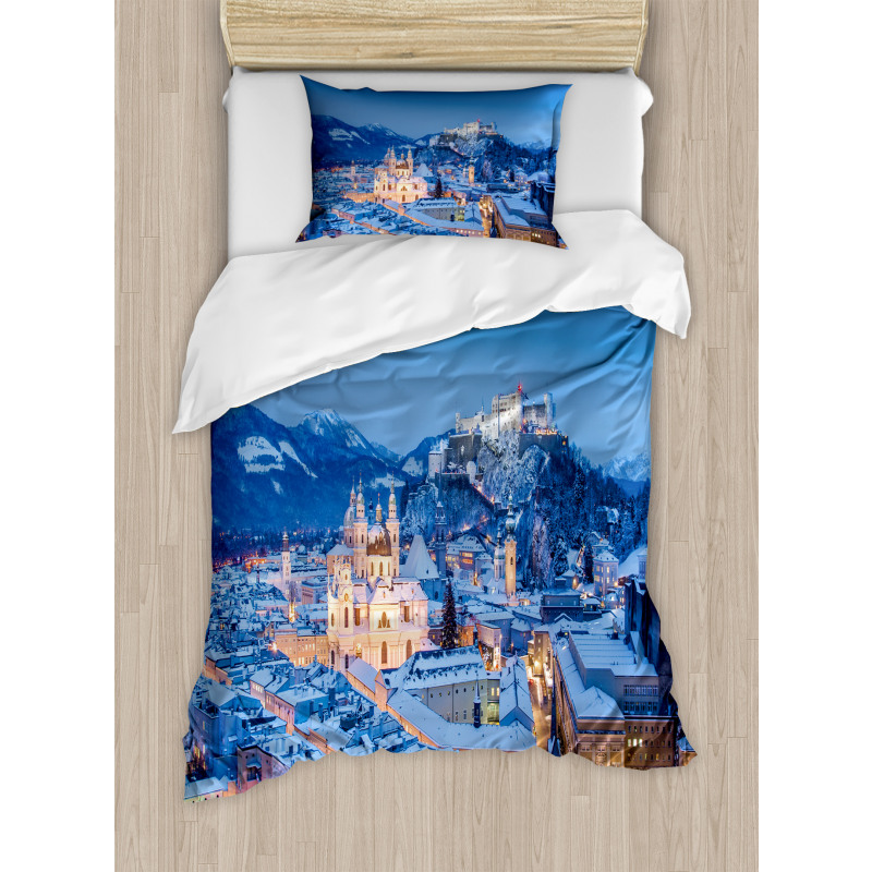 Historic City Salzburg Duvet Cover Set