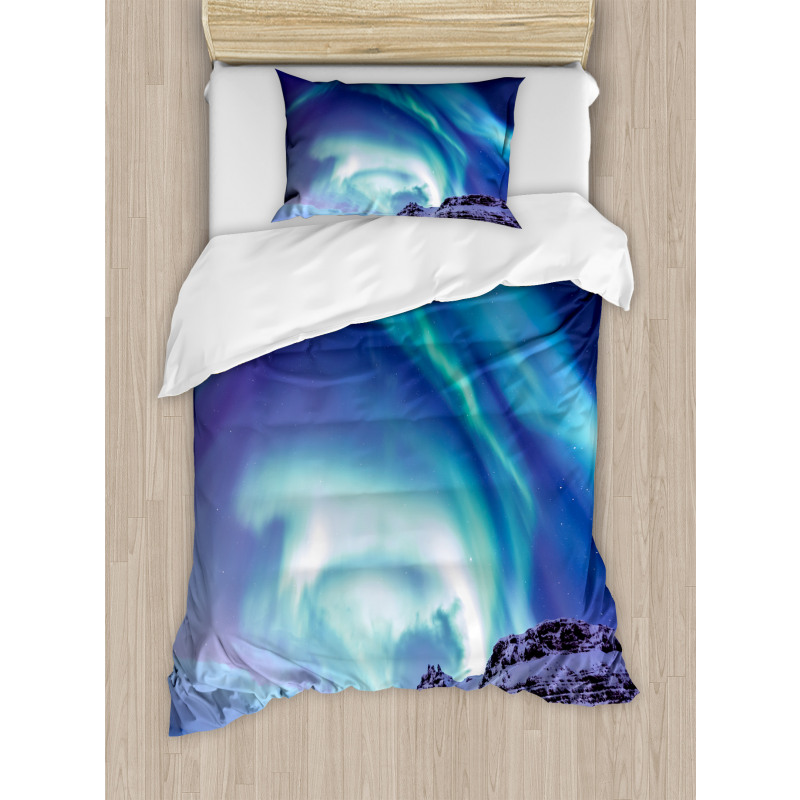 Aurora Borealis Iceland Duvet Cover Set