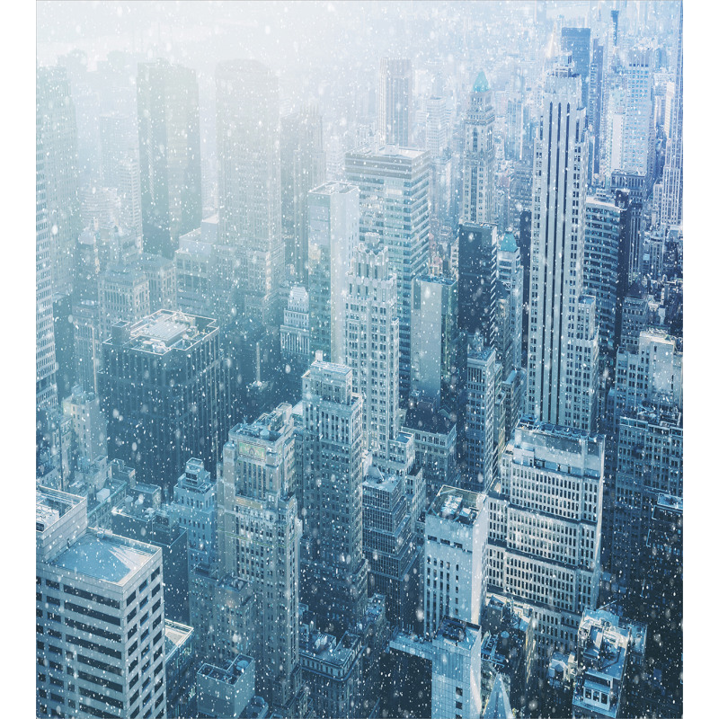 Snow in New York City Duvet Cover Set
