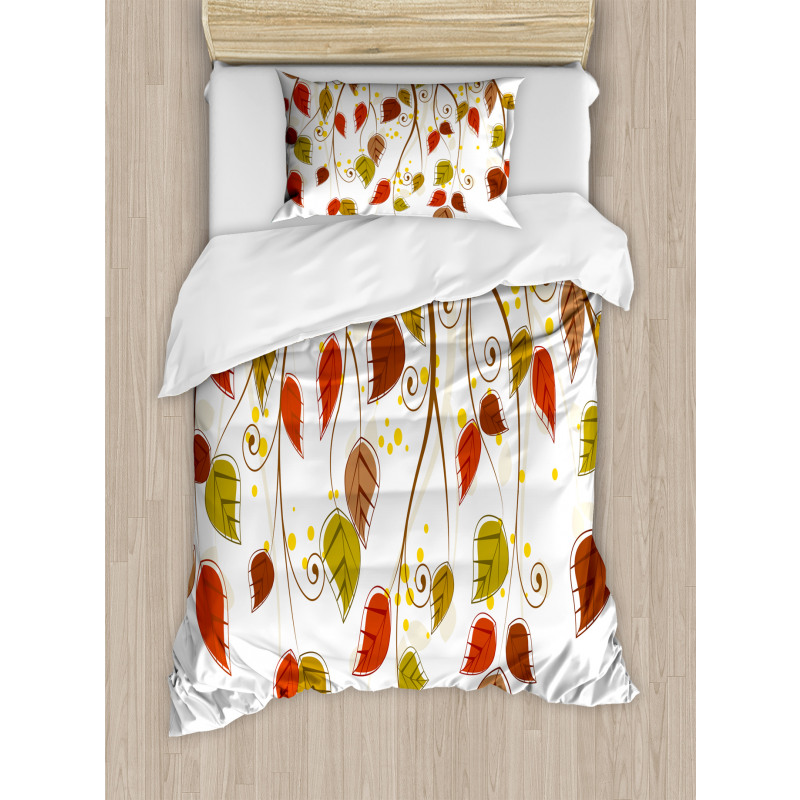 Branches Leaves Fall Duvet Cover Set