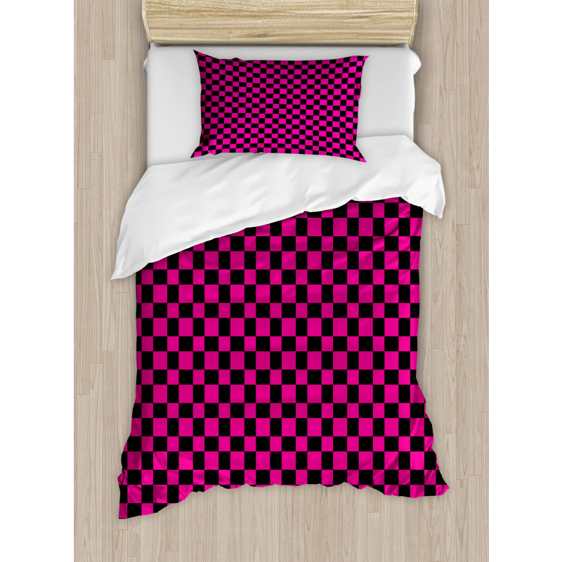 Gingham Checks Vibrant Duvet Cover Set