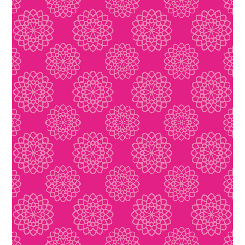 Geometric Flower Motif Duvet Cover Set