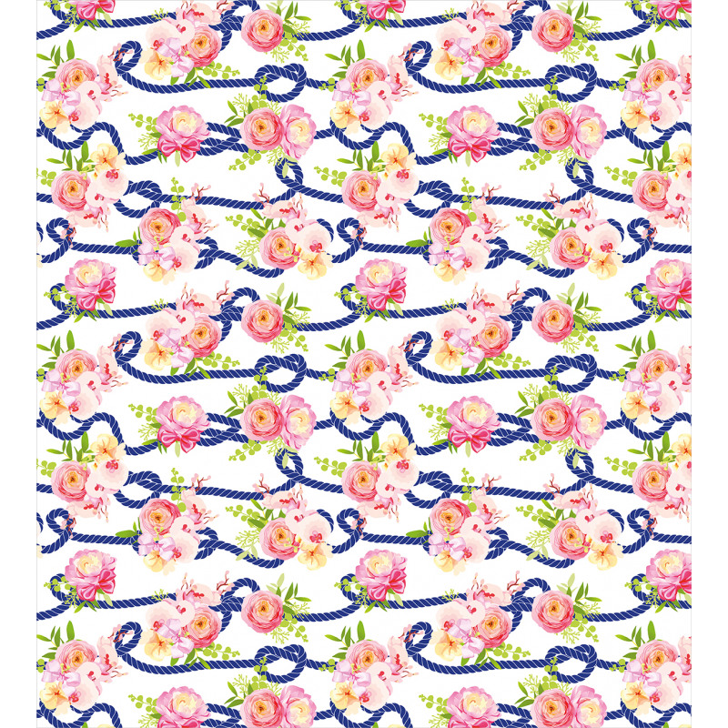 Marine Floral Duvet Cover Set
