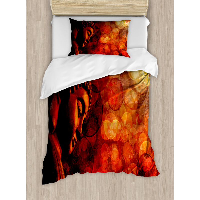 Eastern Ancient Asian Figure Duvet Cover Set