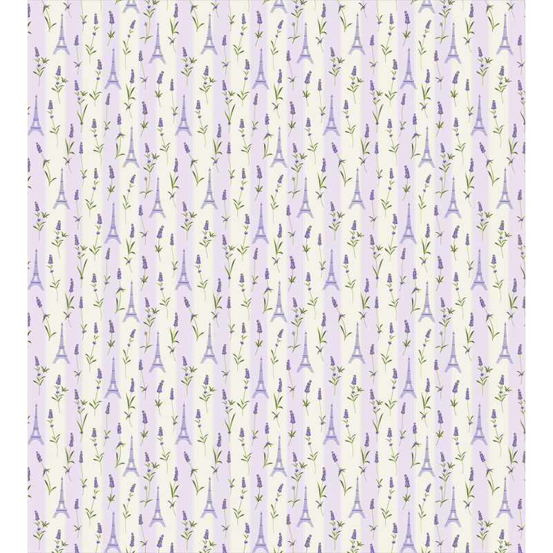 Lavender Eiffel Pastel Duvet Cover Set