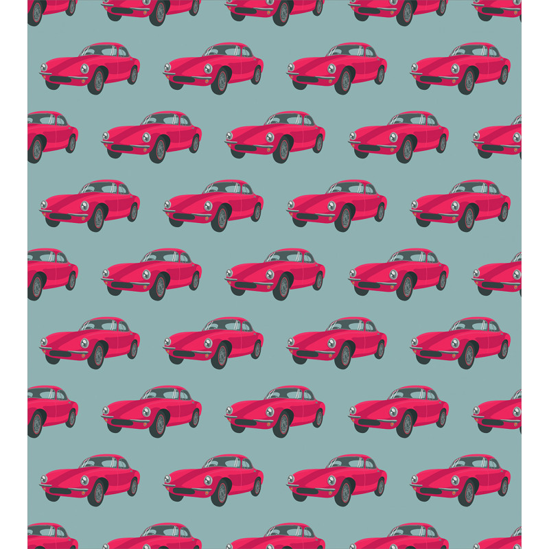 Retro Vehicle from Sixties Duvet Cover Set