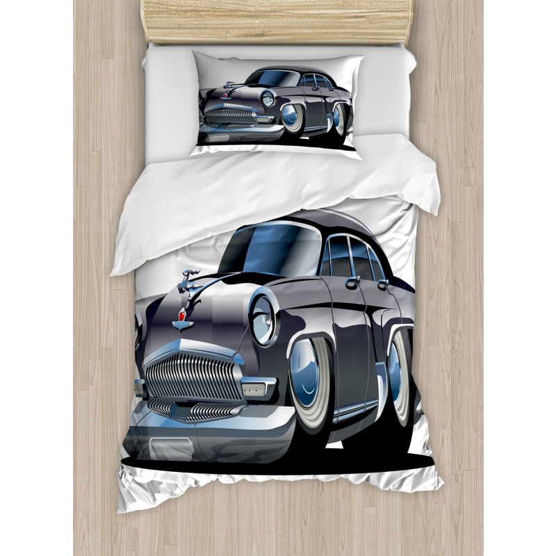 Retro Design Asymmetric Duvet Cover Set