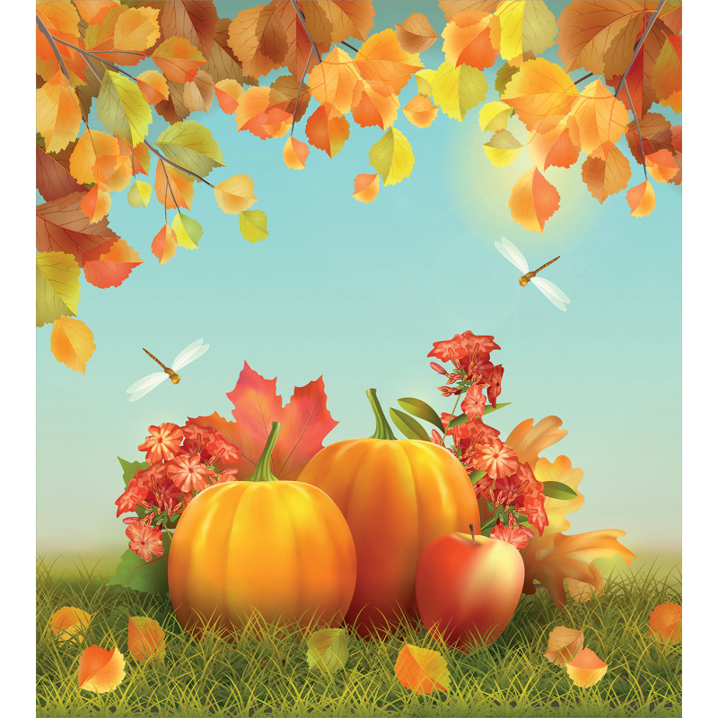 Fall Season Yield Leaf Duvet Cover Set
