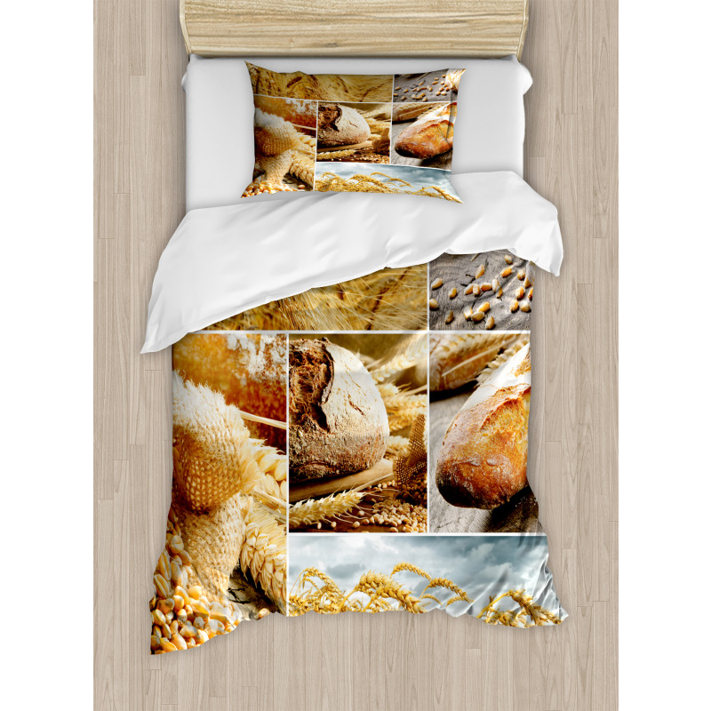 Bread Making Wheat Duvet Cover Set