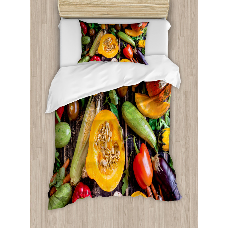 Fresh Vegetables Table Duvet Cover Set