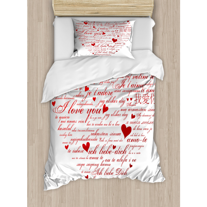 Love Words Universal Duvet Cover Set