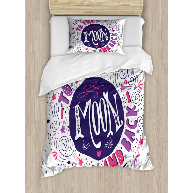 Colorful Love Duvet Cover Set