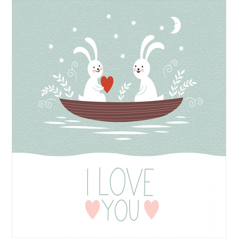 Rabbit Couple Sail Duvet Cover Set