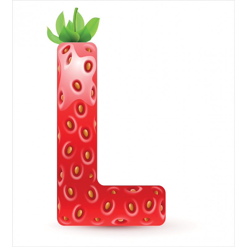 Ripe Strawberry Letter Duvet Cover Set