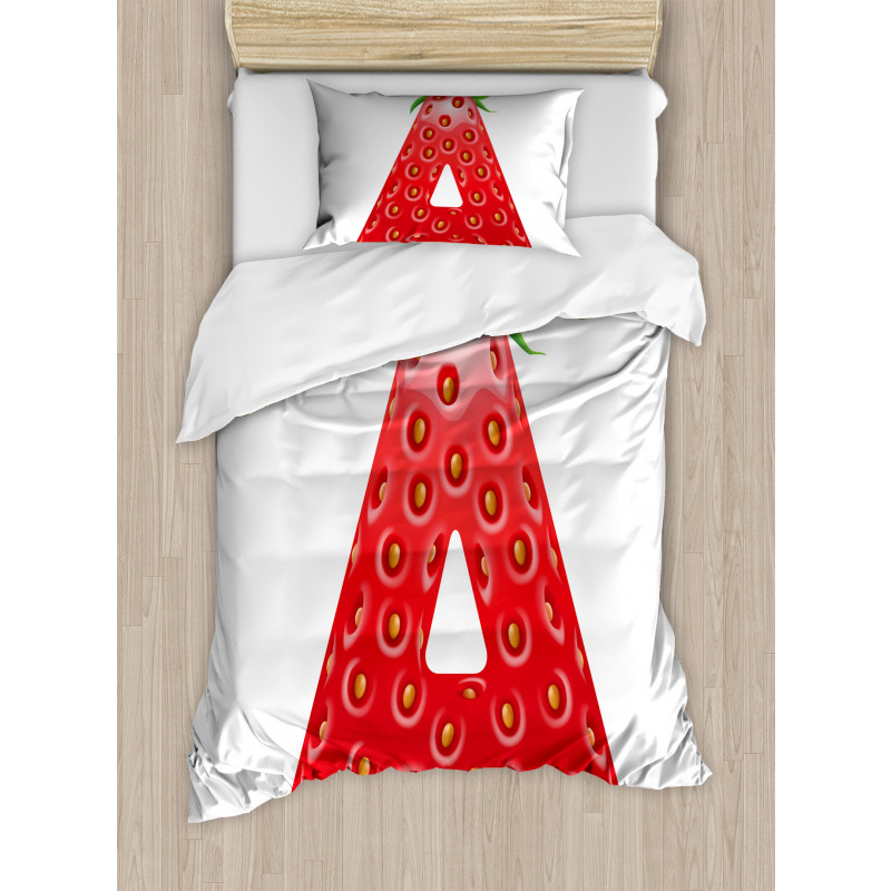 Fun Strawberry Theme Duvet Cover Set