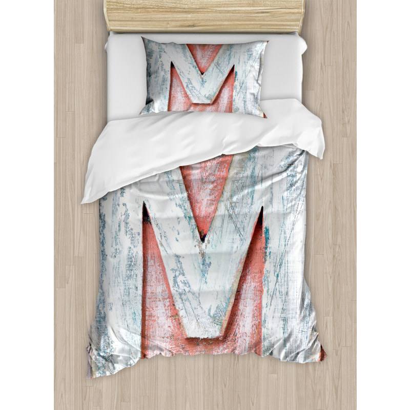 Old Wood Patterned M Duvet Cover Set