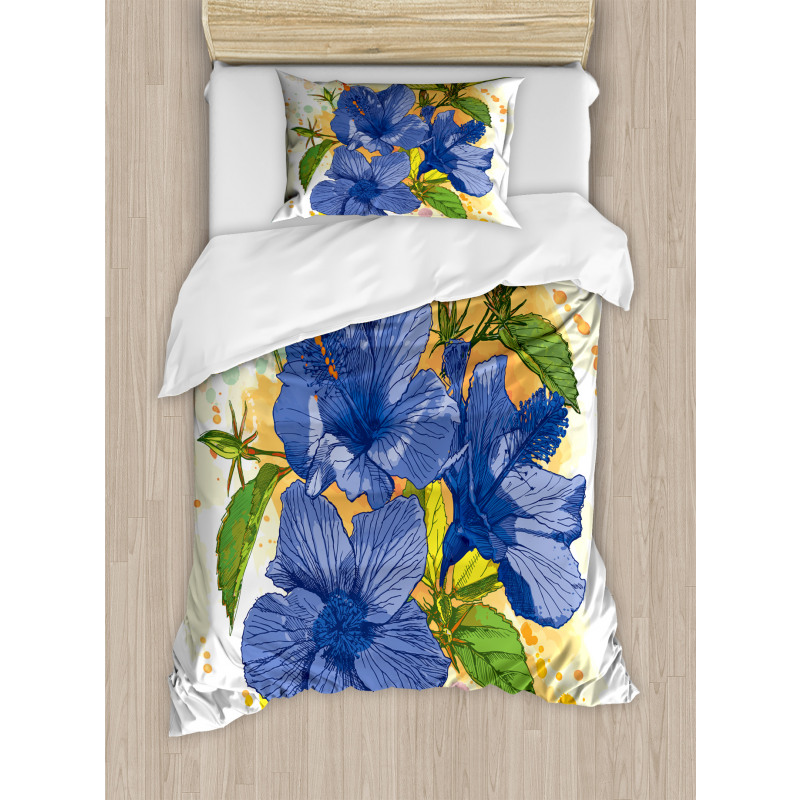 Hibiscus Exotic Art Duvet Cover Set