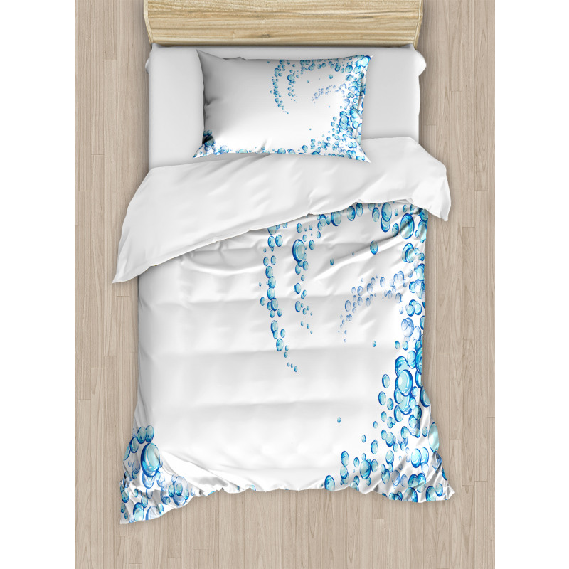 Water Droplets Bubbles Duvet Cover Set