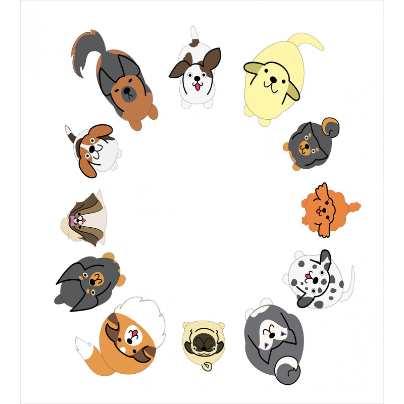 Various Cartoon Dog Design Duvet Cover Set