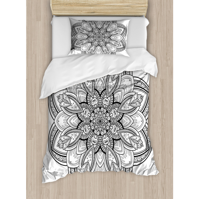 Monochrome Shape Design Duvet Cover Set