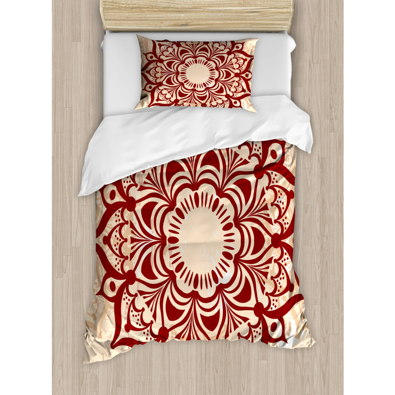 Round Cultural Ornament Duvet Cover Set