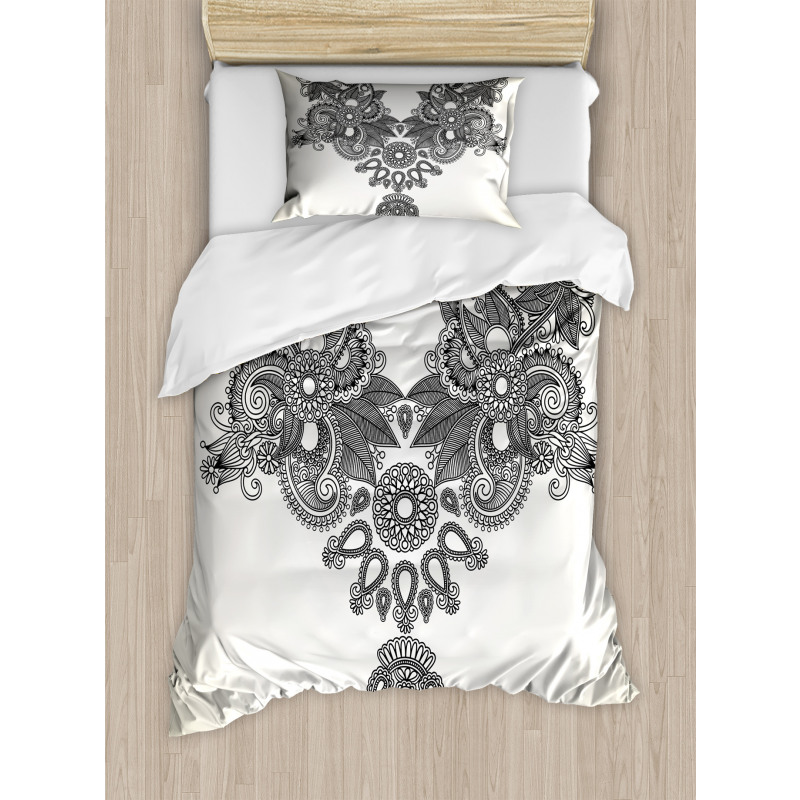 Far Eastern Vintage Artwork Duvet Cover Set