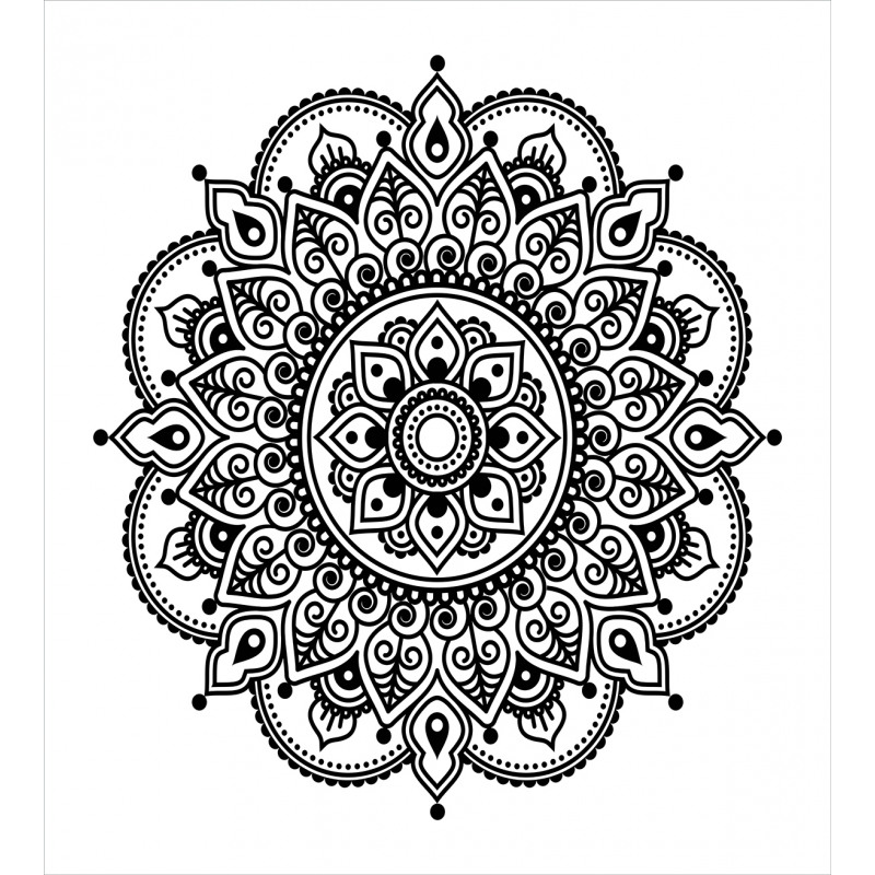 Symmetrical Flower Art Duvet Cover Set