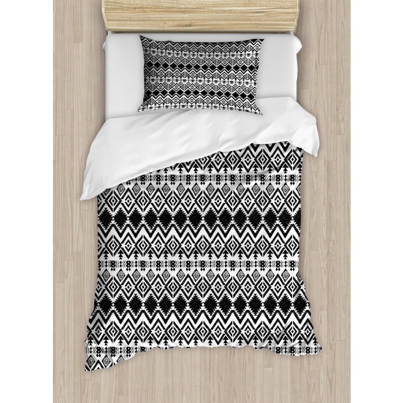 Hand Drawn Pattern Duvet Cover Set