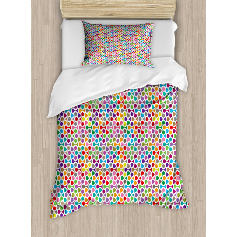 Abstract Vivid Motif Duvet Cover Set