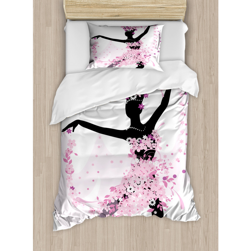 Woman Dancing Latino Duvet Cover Set