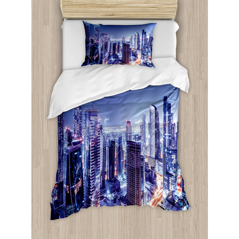 Dubai Downtown Modern UAE Duvet Cover Set