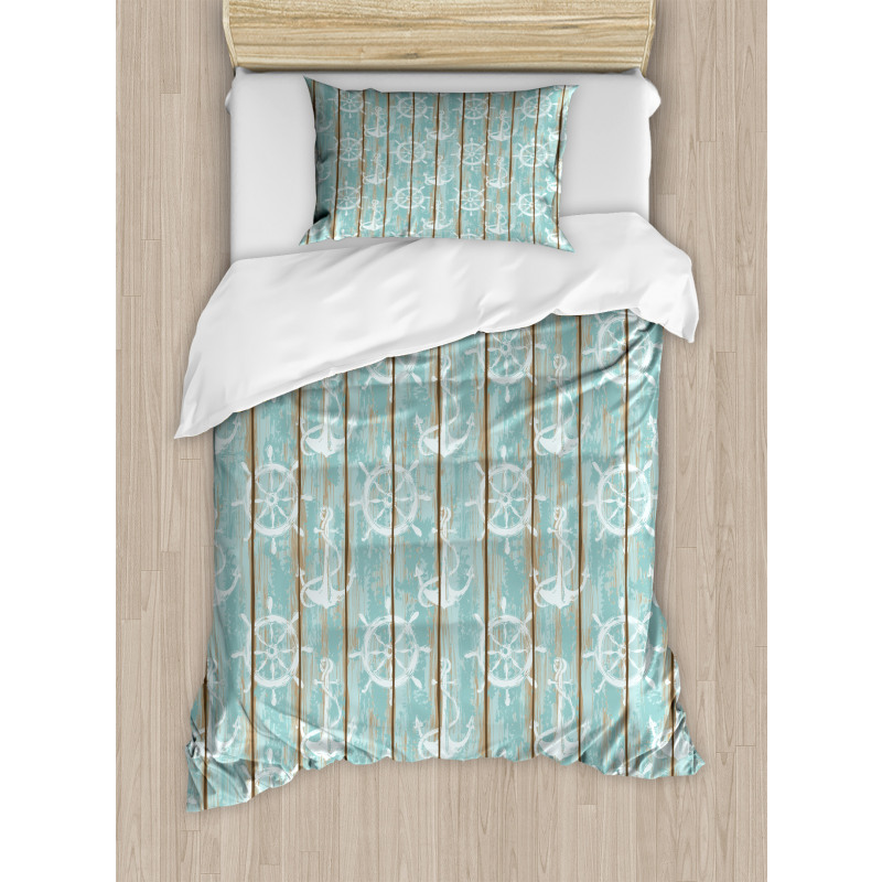 Marine Elements Wood Duvet Cover Set