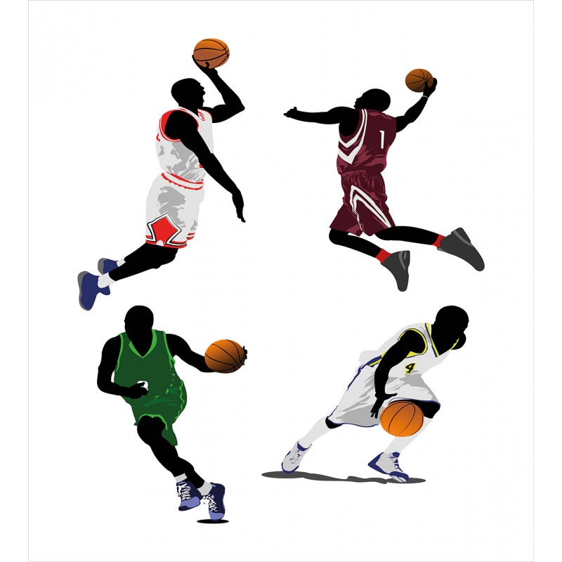 Basketball Players Sport Duvet Cover Set