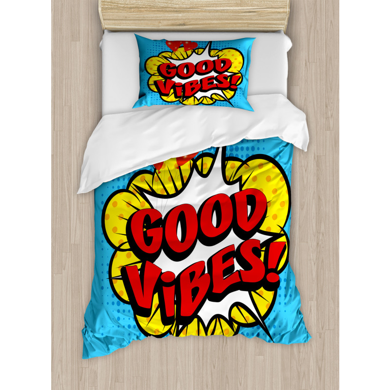 Pop Speech Bubble Duvet Cover Set