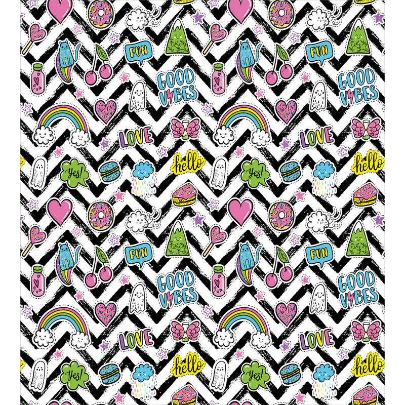 Zigzag Colorful Duvet Cover Set