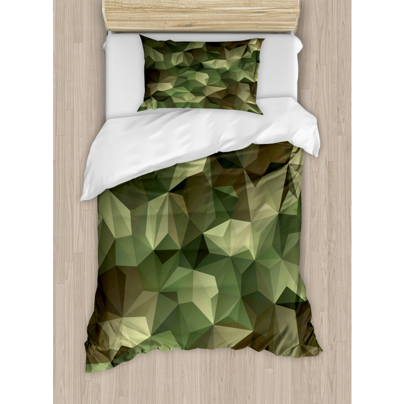 Geometric Fractal Camo Duvet Cover Set