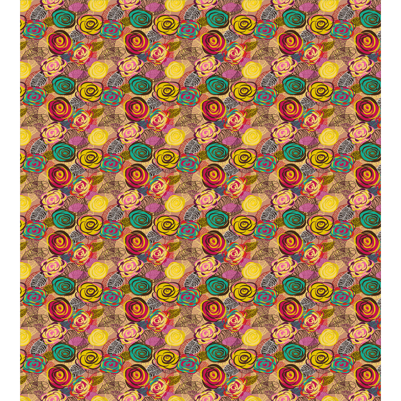 Colorful Rose Blossoms Duvet Cover Set