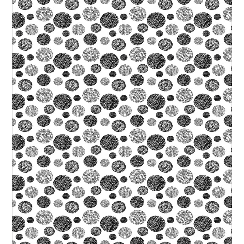 Circular Doodles Dots Duvet Cover Set