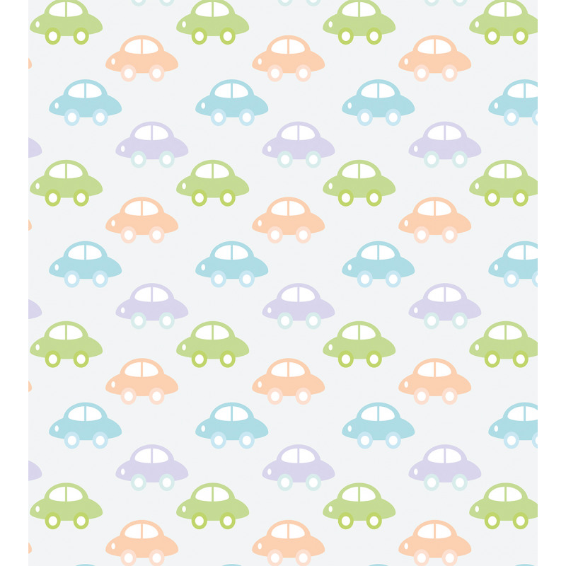 Pastel Cars Pattern Duvet Cover Set