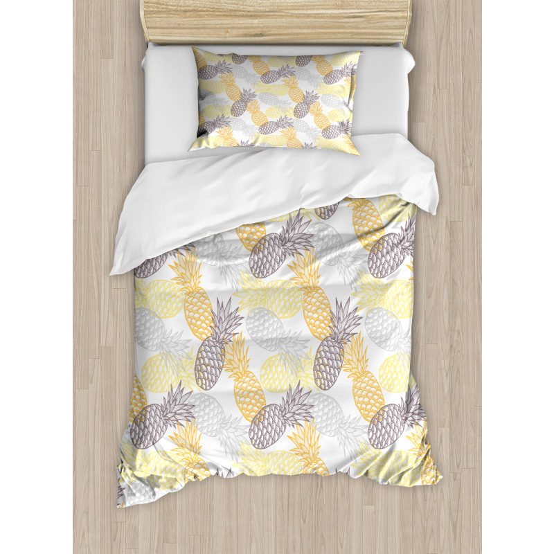 Exotic Pineapple Tropics Duvet Cover Set