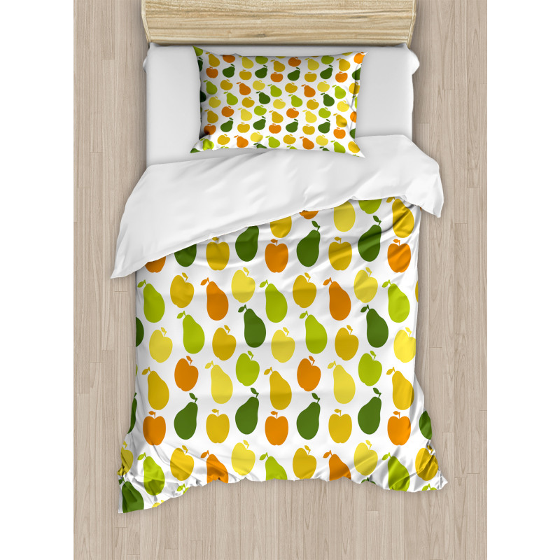 Apple Pears Fresh Garden Duvet Cover Set