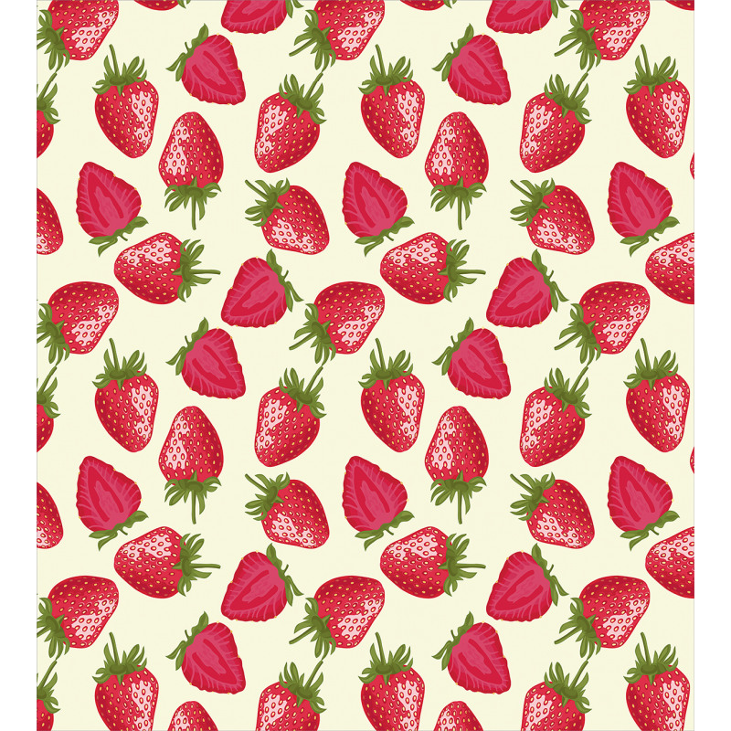 Strawberries Vivid Food Duvet Cover Set