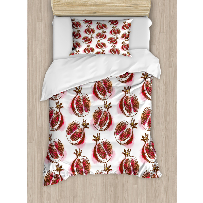 Flowering Pomegranate Duvet Cover Set